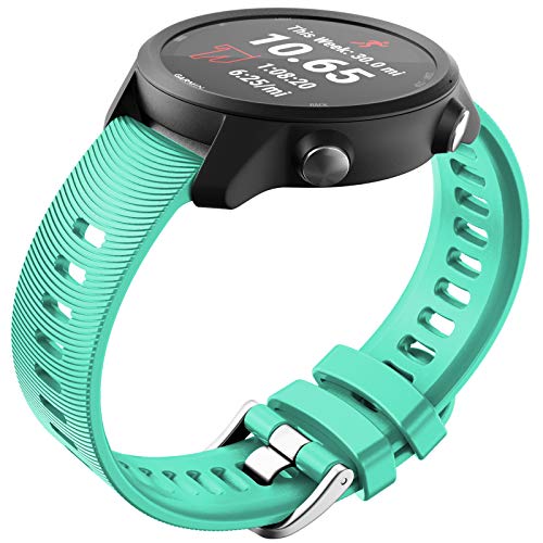 NotoCity Compatible con Forerunner 245/245 Music Band 20mm Reemplazo de Correa para Vivoactive 3 Music/Vívomove HR/Forerunner 645 Music Pulsera de Silicona