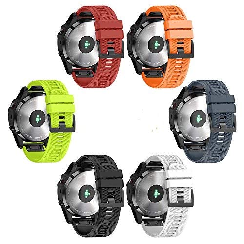 3 Piezas Correa para Garmin Fenix 3/Fenix 3 HR Correa, Suave Silicona  Transpirable Correa para