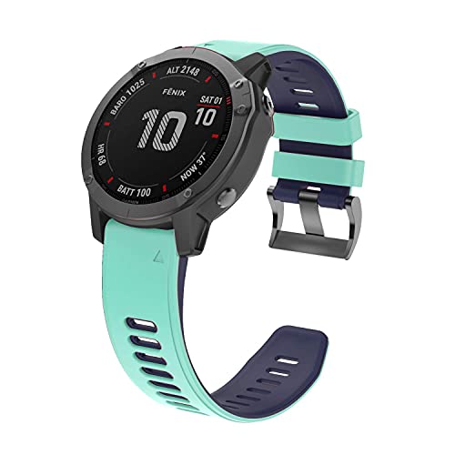 NotoCity Garmin Fenix 6s Correa, Silicona Reemplazo Correa para Garmin Fenix 6s/Fenix 6s Pro/Fenix 5s/Fenix 5s Plus, 20mm Easy-Fit (Minkt)