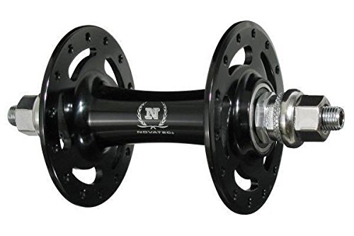 Novatec Hub de alta brida delantera para bicicleta, bicicleta, fijo Gear Track Single Speed a165sbt, A165bt, negro