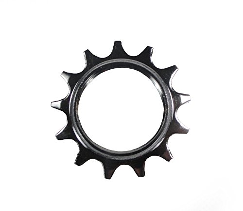 NOVATEC Piñón fijo de 1/2" x 3/32", engranaje fijo, pista, piñón de cubo de bicicleta de una sola velocidad (14T)