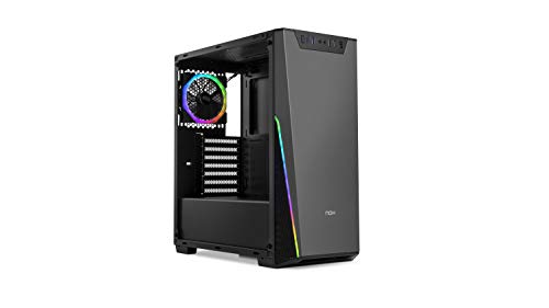 Nox Infinity Sigma -NXINFTYSIGMA- Semitorre ARGB ATX- Micro ATX-ITX, ventilador 120 mm ARGB Rainbow pre-instalado, lateral cristal templado, LED, filtro antipolvo, USB 3.0, color negro