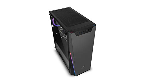 Nox Infinity Sigma -NXINFTYSIGMA- Semitorre ARGB ATX- Micro ATX-ITX, ventilador 120 mm ARGB Rainbow pre-instalado, lateral cristal templado, LED, filtro antipolvo, USB 3.0, color negro