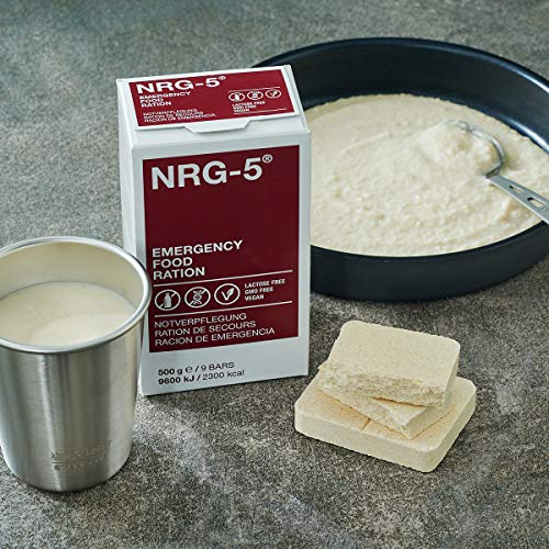 NRG-5 alimentos de emergencia - 1 caja de 24 paquetes de 500 g