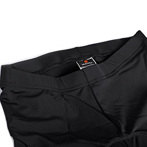 NUCKILY Ciclismo Jersey mujeres manga corta conjunto bicicleta camisa chaqueta superior acolchada pantalones cortos secado rápido Montaña montar ropa trajes, Negro, L (160/165 cm)