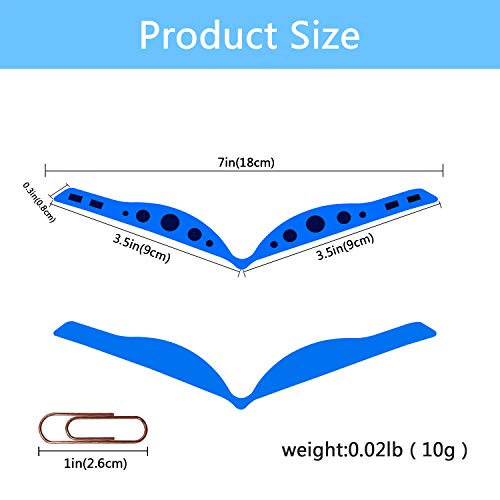 NUDGE 10X Soporte Antivaho de Caucho, Puente de Nariz, Reutilizables Antiniebla Clips Nasales, 5 Colores