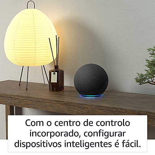 Nuevo Echo (4.ª generación), versión internacional | Sonido de alta calidad, controlador de Hogar digital integrado y Alexa | Antracita | No disponible en portugués (Portugal)