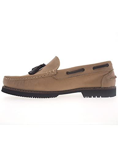 Nuevo Zapatos náuticos Tipo Apache Unisex La Valenciana Montijo Taupe - Color - Taupe, Talla - 43