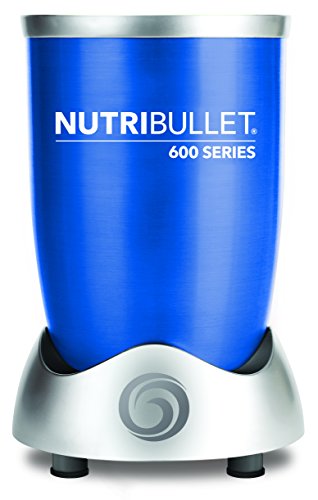 NutriBullet NBR-0928-B - Extractor de nutrientes original con recetario en Español, base motor de alta capacidad, 600 W, 20.000 rpm, incluye varios accesorios, color azul