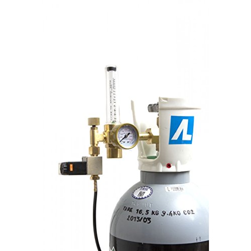 Nvey Eco Electroválvula con Manómetro Regulador de Dióxido de Carbono/CO2 (Co2Valve)