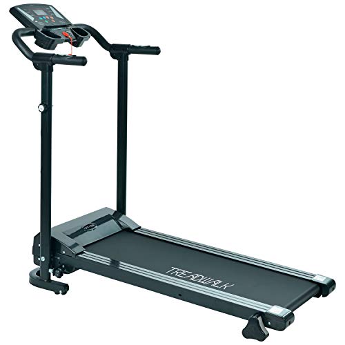 Nyana Fit | Cinta de Andar Plegable Treadwalk Nfit-450 | Sistema eléctrico | 1-12 km/h | 12 Programas de entreno | Motor 1000W | Display LCD | Superficie Antideslizante | Ruedas para Transporte