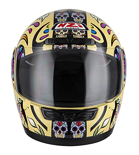 NZI - Casco Integral Activy 3 Mexican Skulls Calaveras mejicanas (S 55-56 cms)