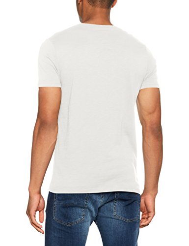 O 'Neill Jacks Base, Camiseta T Shirt Tees de Cuello V, Hombre, Jacks Base v-Neck T-Shirt, Powder White, XX-Large