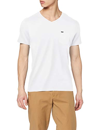 O 'Neill Jacks Base, Camiseta T Shirt Tees de Cuello V, Hombre, Jacks Base v-Neck T-Shirt, Powder White, XX-Large