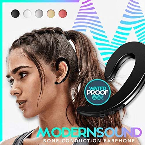 OADAA 2021Latest Modern Sound Bone Conduction Hook Earphone, Ear-Hook Bluetooth Headset with Mic Lightweight Noise Cancelling