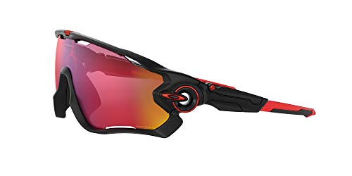 OAKLEY 0OO9290 Gafas de sol para Unisex, Negro Mate/Rojo, 0