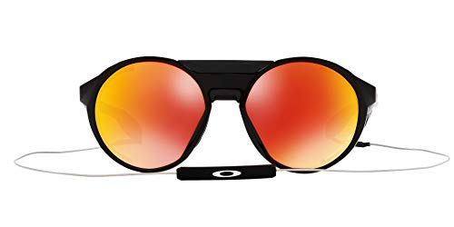 Oakley Clifden, Gafas Unisex Adulto, Polished Black-Prizm Red Polarized, Talla única