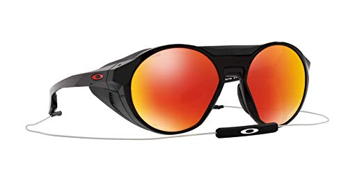 Oakley Clifden, Gafas Unisex Adulto, Polished Black-Prizm Red Polarized, Talla única