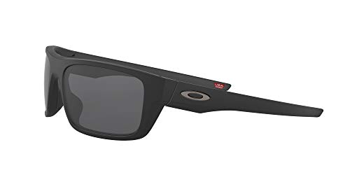 Oakley Drop Point Gafas de Sol, Hombre, Negro (Matte Black/Grey), 61