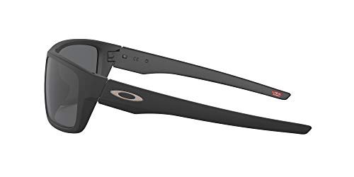 Oakley Drop Point Gafas de Sol, Hombre, Negro (Matte Black/Grey), 61