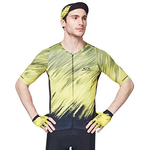 Oakley Endurance 2.0 - Maillot de ciclismo para hombre, color amarillo radiante/mediano