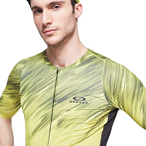 Oakley Endurance 2.0 - Maillot de ciclismo para hombre, color amarillo radiante/mediano