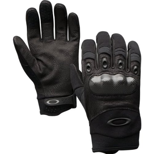 Oakley Factory Pilot w/ Leather Palm Adult Motorcycle, Mountain Bike & BMX Gloves - Black / X-Large