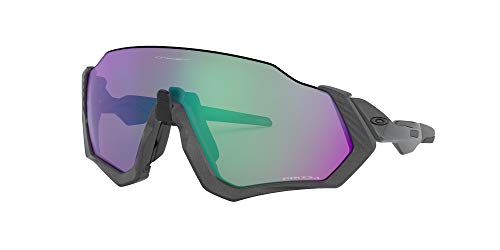 Oakley Flight Jacket Gafas, Plata, XL para Hombre