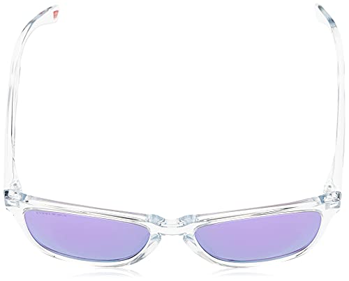 Oakley Frogskins Gafas de Sol, Pulido/Transparente/Púrpura Prizm, 55 MM para Hombre