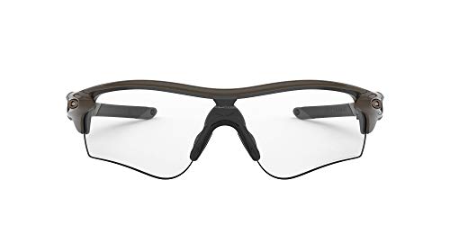 Oakley Gafas de sol para hombre OO9206 Radarlock Path Asian Fit Wrap, Oliva/Negro claro fotocromático,
