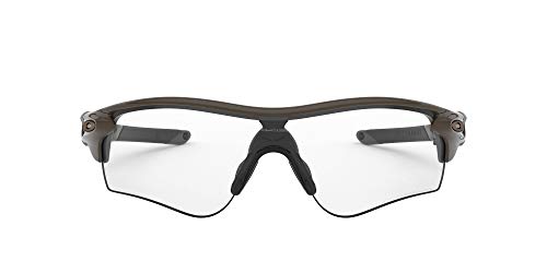 Oakley Gafas de sol para hombre OO9206 Radarlock Path Asian Fit Wrap, Oliva/Negro claro fotocromático,