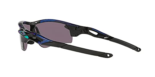 Oakley Gafas de sol para hombre OO9206 Radarlock Path Asian Fit Wrap, Spin Shift/Prizm Grey,