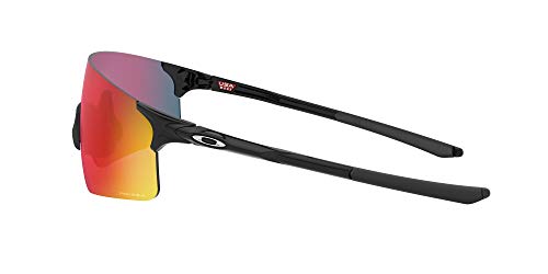 Oakley Gafas de sol rectangulares Oo9454a Evzero Blades para hombre, Negro pulido/Prizm Road,