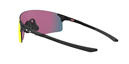 Oakley Gafas de sol rectangulares Oo9454a Evzero Blades para hombre, Negro pulido/Prizm Road,