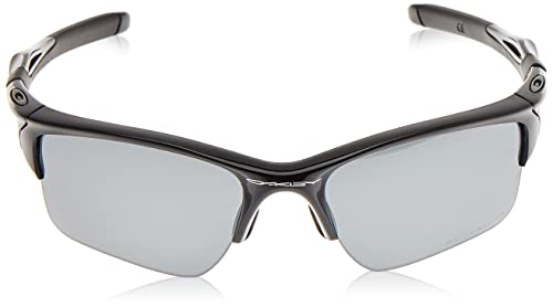 Oakley Half Jacket 2.0, Gafas de Sol para Ciclismo, Hombre, Polished Black Frame/Black Iridium Polarized Lens, 62 mm