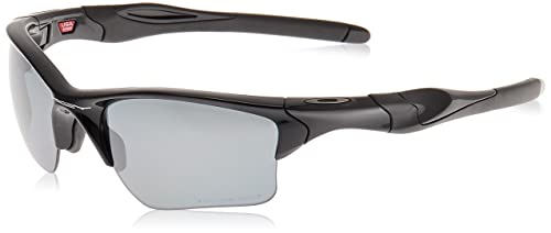 Oakley Half Jacket 2.0, Gafas de Sol para Ciclismo, Hombre, Polished Black Frame/Black Iridium Polarized Lens, 62 mm