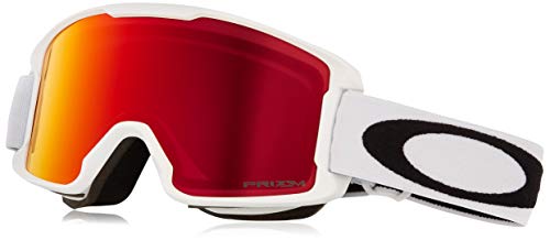 Oakley Line Miner Youth - Gafas de Nieve, Color Blanco Mate, tamaño pequeño, Lente de iridio