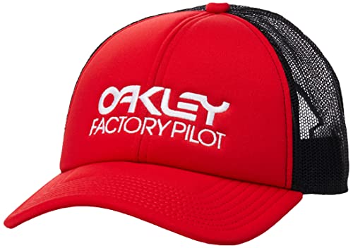 Oakley Men's Factory Pilot Trucker Adjustable Hats,One Size,Red Line