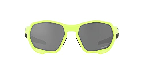 Oakley Men's OO9019A Plazma Asian Fit Rectangular Sunglasses, Matte Retina Burn/Prizm Black, 59mm