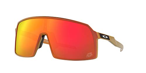 Oakley Men's OO9406 Sutro Rectangular Sunglasses, Red Gold Shift/Prizm Ruby, 37mm