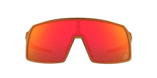 Oakley Men's OO9406 Sutro Rectangular Sunglasses, Red Gold Shift/Prizm Ruby, 37mm