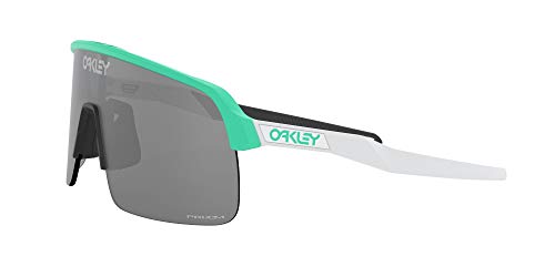 Oakley Men's OO9463 Sutro Lite Sunglasses, Matte Celeste/Prizm Black, 39 mm