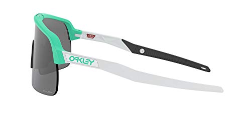 Oakley Men's OO9463 Sutro Lite Sunglasses, Matte Celeste/Prizm Black, 39 mm