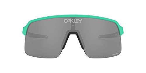 Oakley Men's OO9463 Sutro Lite Sunglasses, Matte Celeste/Prizm Black, 39 mm