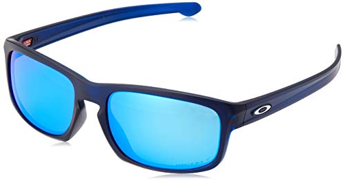 Oakley Men's Sliver Stealth Asian Fit Sunglasses,OS,Matte Translucent Blue/Prizm Sapphire