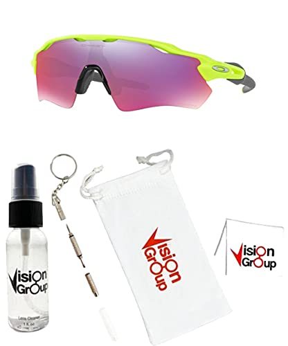 Oakley OO9208 Radar Ev Path Sunglasses+Vision Group Accesorios Bundle, Retina Burn/Prizm Road (920849),