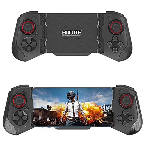 OBEST Controlador de Juegos Móvil Inalámbrico, Bluetooth Controller, Compatible con IOS y Android, Pc, Tv, Retráctil Mando Movil