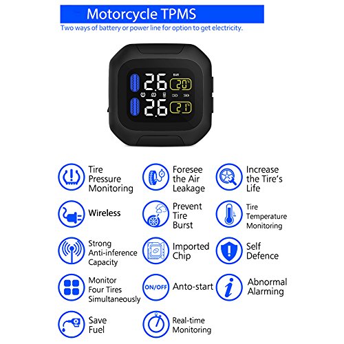 Obest NIU TPMS sistema de monitoreo inalámbrico de presión de neumáticos de motocicleta