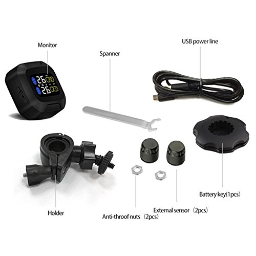 Obest NIU TPMS sistema de monitoreo inalámbrico de presión de neumáticos de motocicleta