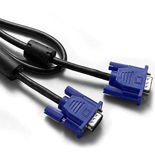 OcioDual Cable Alargador 15 Pin D-Sub DSub SVGA VGA Doble Macho M-M para Pantalla Ordenador de Mesa Portátil Monitor Proyector